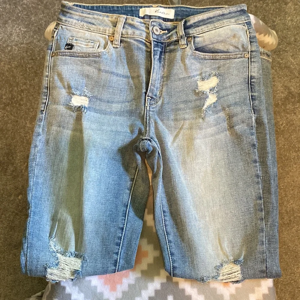 NWOT Kancan Size 7 Distressed Skinny Jean - Picture 4 of 8